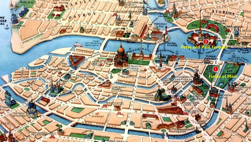 mapa San Petersburgo centro3